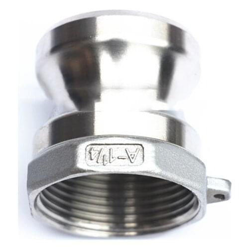 3/4" BSP Female Thread x 32mm OD Camlock 304 Stainless Steel A Type Plug Cam Lock Fitting Pump Adapter Cam Groove Coupling