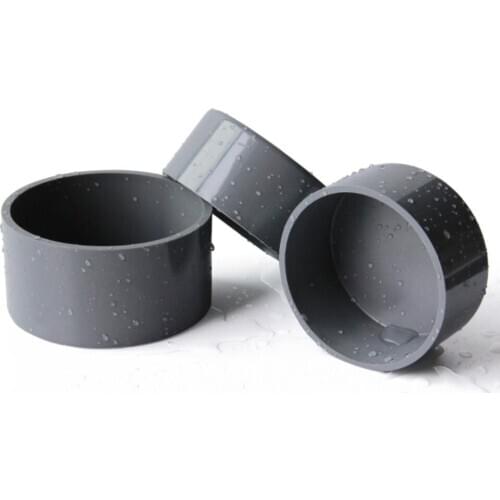 4pcs 25mm inside diameter plug PVC water supply pipe cap cover sleeve duct stuffy vessel caps covers plastic sleeves gray color