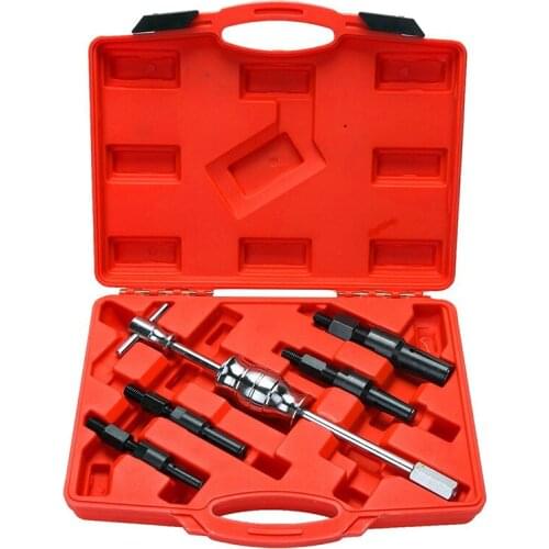 5pcs Removal Tool Kit Blind Hole Inner Bearing Puller Kit Removal Tool Universal Cars Auto Blind Hole Slide Hammer Set