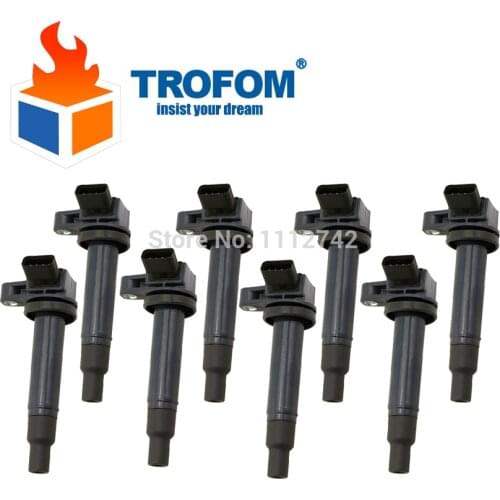 8 pcs Auto Ignition Coil For Lexus GS430 LS430 IS200 IS300 IS430 SC430 Toyota Land Cruiser 2.0 3.0 4.3 4.7 90919-02230 ADT31497C