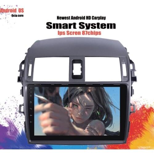 4G Lte Carplay Android 10 Car Radio Audio For Toyota Corolla 2007 - 2012 Multimedia Video Player tape recorder GPS Navigation