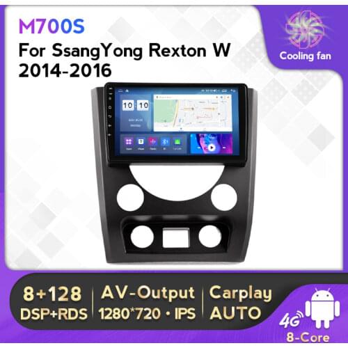 IPS DSP Android 11 4G Lte Car Multimedia Video Player GPS Navigation For SSANG YONG Rexton W 2014-2016 Radio Stereo Carplay WIFI