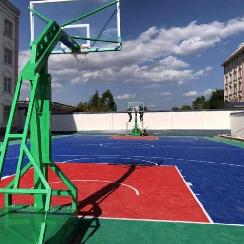 Beable Intelligent PP Interlocking Portable Basketball Sport Court Material Plastic Tiles Temporary Outdoor Basketball Flooring
