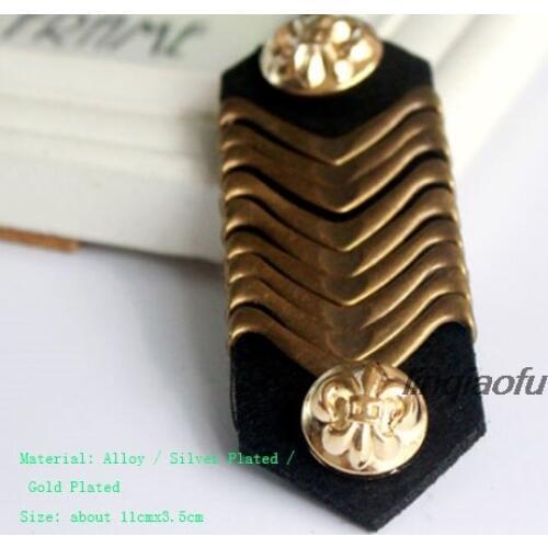 Korean fashion punk wind suit brooch Rivets long tassel epaulettes with accessories