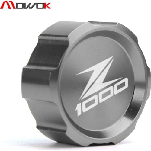 For Kawasaki Z1000 SX 1000SX 2007-2020 2019 Motorcycle Hot Sale CNC Aluminum Rear Brake Fluid Reservoir Cap logo z1000