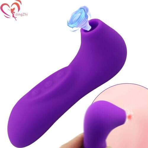 JingZhi Clit Sucker Vibrator Sex Toys for Women Nipple Sucking Blowjob Tongue Licking G Spot Clitoris Stimulator Adult Toys 18
