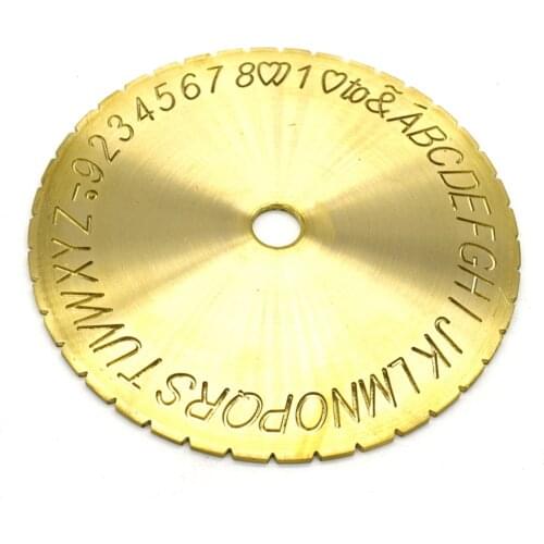 Ring Engraver Plate With Letter Number Inside Ring Engraving Font Jewelry Carving Font Tools