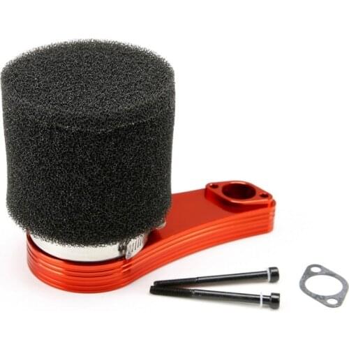 CNC Metal Intermediate Air Filter Bridge Kit 3 With Straight Angle Air Filte Fit for 1/5 Losi 5ive-t Rovan LT King Motor x2