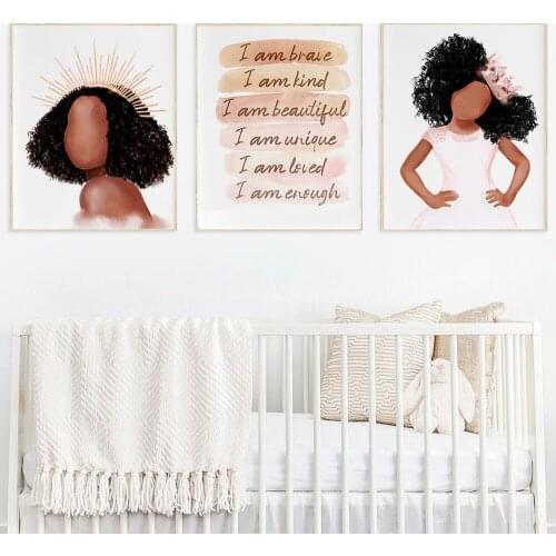 Cute Pink Dance Dress Poster Wall Art Dance Girl Queen Nursery Canvas Print Painting Nordic Kids Picture Baby Room Home Decor