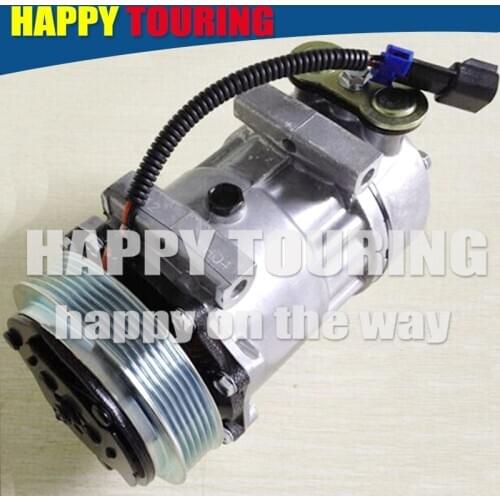 New 7H15 AC Compressor w/Clutch for Sanden 4039 4424 4731 Kenworth Peterbilt 43554039 48844039 78595 5362 F696001122 F696002121