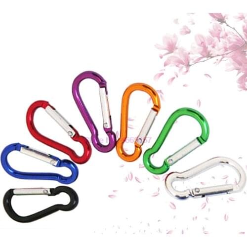 By DHL 1000pcs 6cm Outdoor mountaineering buckle key buckle hook equipment Aluminum Alloy multifunctional small buckle