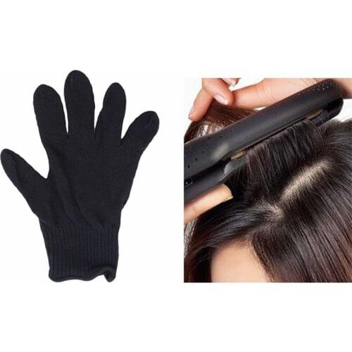 Hair Gloves Hair Coloring Antiskid Gloves Repeated Use Of Gloves Salon Tool Black High Temperature Resistance Gloves