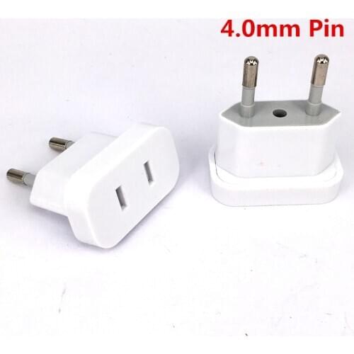 US To EU Euro Europe Plug Plug Converter 2 Round Plug AC Converter Travel Adapter American US To EU Electrical Socket