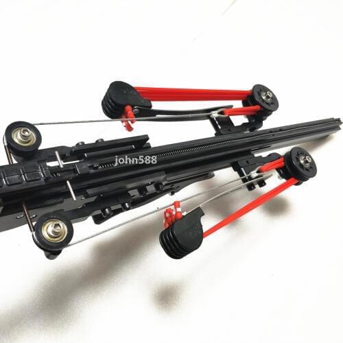 Tenth Version Semi automatic 40BB Slingshot Rifle SlingBow Draw Force Rubber Band Ammo Arrow ball Basic version
