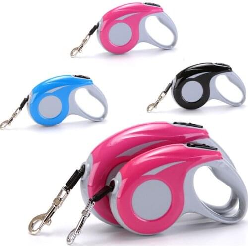 Pet Dog Leashes For Dogs Automatic Extending Reflective Leash Harness Traction 3M/5M Rope Retractable Dog Pet Walking Leads