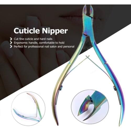 Durable 1pc Unisex Portable Pedicure Manicure Colorful Nail Scissor Dead Skin Remover Cuticle Nipper