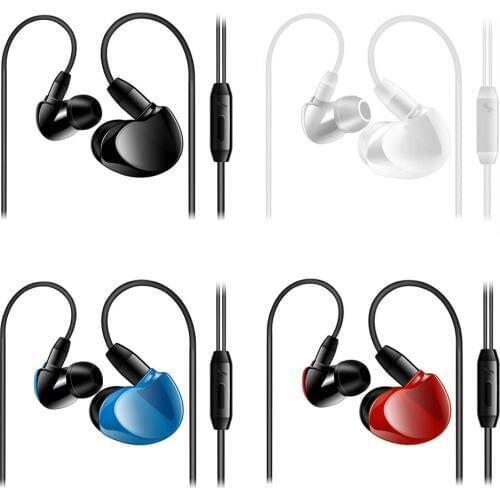 Qijiagu In ear Wired Earphone Earphones Sport Headset Smartphone With Mic for Android iPhone