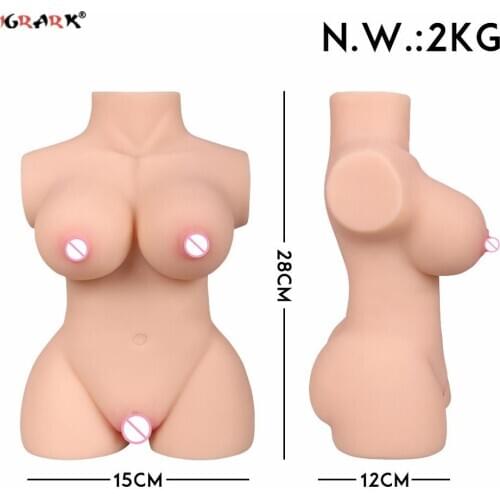 Half Body Sex Doll Toys for Men 18+ Adults Realistic Torso TPE Love Dolls Anal Vagina Breast for Husband Gay Male Masturbator