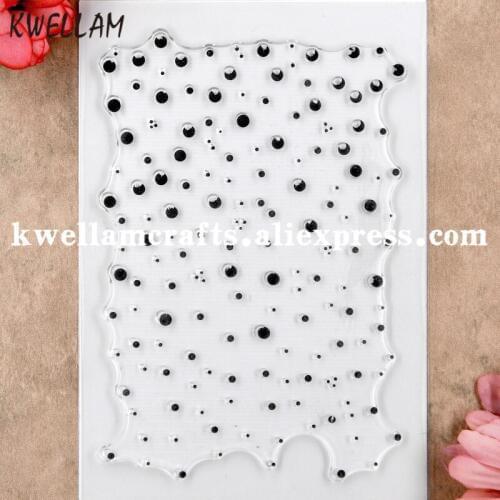Dots Background Scrapbooking DIY photo cards rubber stamps clear stamps transparent stamp 11x16cm KW8101202