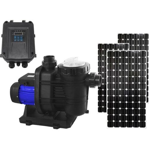 Solar powered swimming pool pumps dc 72v water filter system kit with controller