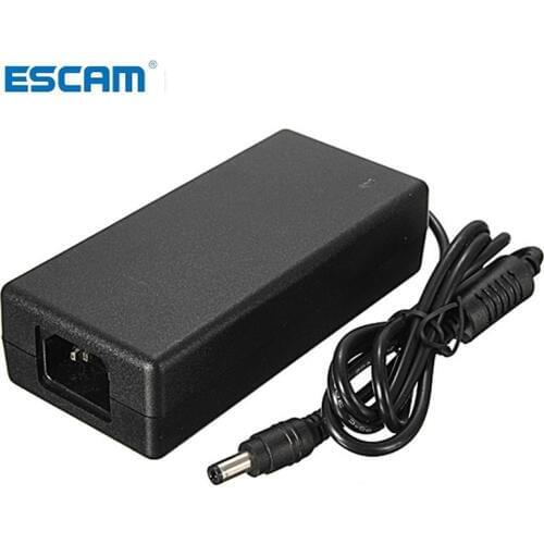 ESCAM AC For DC 12V 6A 72W Power Supply Charger Adaptor For LED Strip Light CCTV Camera Charger 5.5mm x 2.5mm Plug