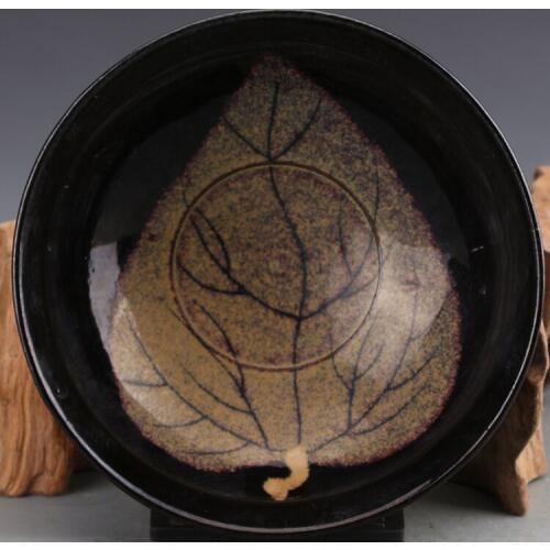 Rare Song Dynasty(961--1275) porcelain bowl,Leaves pattern,Hats Shape,best collection & adornment, Free shipping