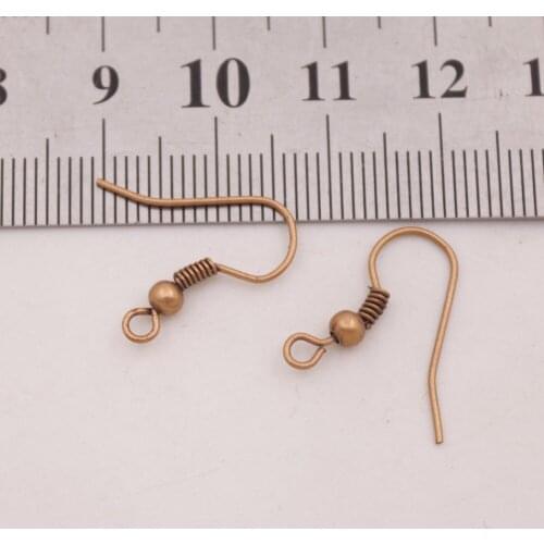 100 PAIR 15mmX18mm Brass Metal Hook Earring Jewelry Design Findings DIY