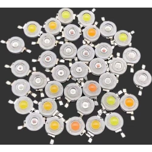 10-1000Pcs LED COB Lamp Chip 1W 3W 3.2-3.6V Input 100-220LM Mini LED Bulb Diode SMD For DIY LED Floodlight Spotlight Downlight