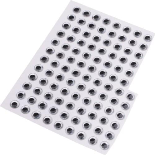 100pcs Fishing Lure Eyes Holographic Self Adhesive Eyes 3D Fish Eye DIY Eye Made of epoxy material looks super real