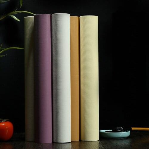 20m Long Scroll Chinese Style Half Ripe Rice Paper Antique Xuan Paper with Silk Texture Brush Calligraphy Practice Paper