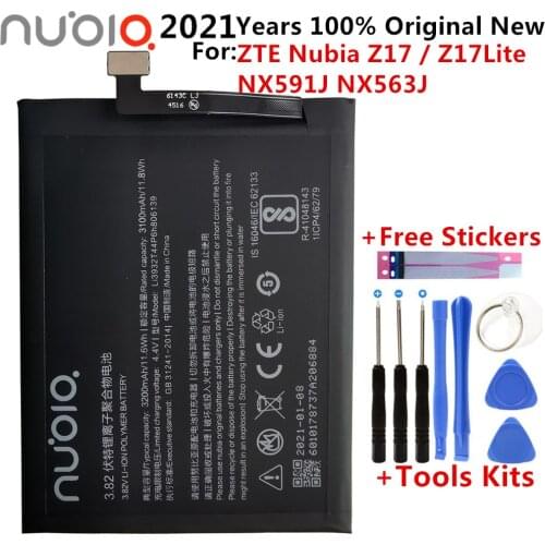 2021 New Original 3200mAh Li3932T44P6h806139 Replacement Battery For ZTE Nubia Z17 miniS Z17miniS NX589J Cell Phone Batteries