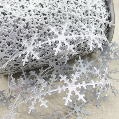 25mm 5Y Snow Flower Lace Ribbon Fabric Gift Wrapping DIY Sewing Wrapping Art Sewing Bow-knot Crafts Home Packing,5Yc19601