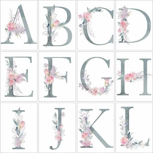 HUACAN 5D DIY Diamond Painting Text Mosaic Letter Full Square Diamond Embroidery Flower Handicraft Home Decor Craft Kit