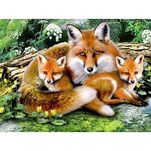 Diamond Painting Animal Pictures of Rhinestones Diamond Embroidery Sale Fox Needlework Diamond Mosaic Crafts Handmade Gift