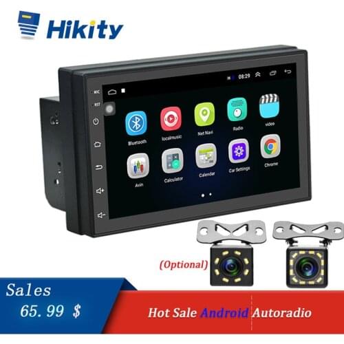 Hikity Android Car radio 2 Din 7" Multimedia Video Player Universal auto Stereo GPS Navigation MAP Wifi USB FM OBD Car Audio