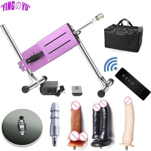 Wireless Control Metal Sex Machines With Big Dildo Anal Plug Sexshop 70W Masturbation Machine Vibrators Sex Toys for Women Men