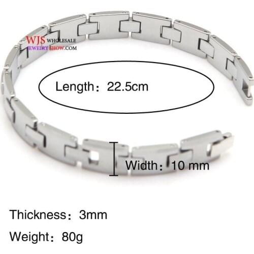 Tungsten carbide bracelet 2016 Mens New Bracelets Hot selling High Polished Unisex Mens Tungsten Steel bracelet