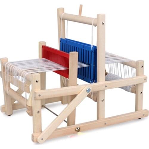 Wooden Traditional Weaving Loom Children Toy Craft Educational Gift Wooden Weaving Frame Knitting Machine