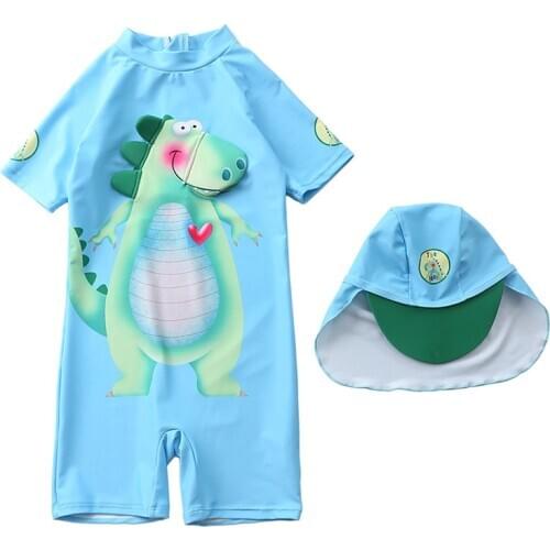 Childrens swimsuit dinosaur one-piece swimsuit for 1-7 years old childrens swimsuit baby baby boy swimsuit XYY-55