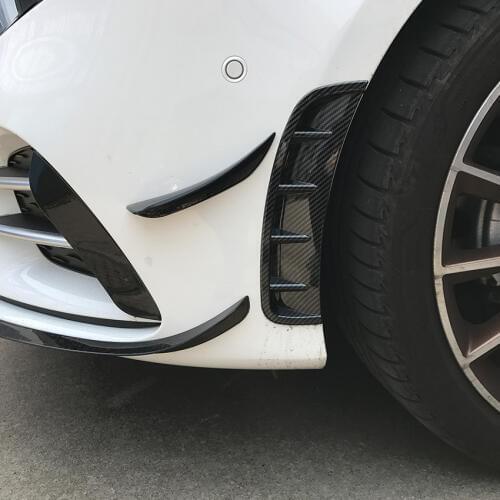 For Mercedes Benz A Class W177 A180 A200 A220 A250 Sports Front Bumper Air Outlet Stickers Trim Cover Accessories Car Styling