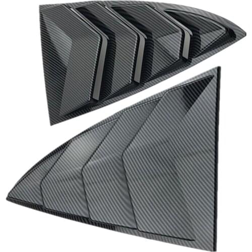 For Tesla Model 3 ABS Rear Window Blinds Decorative Patch Exterior