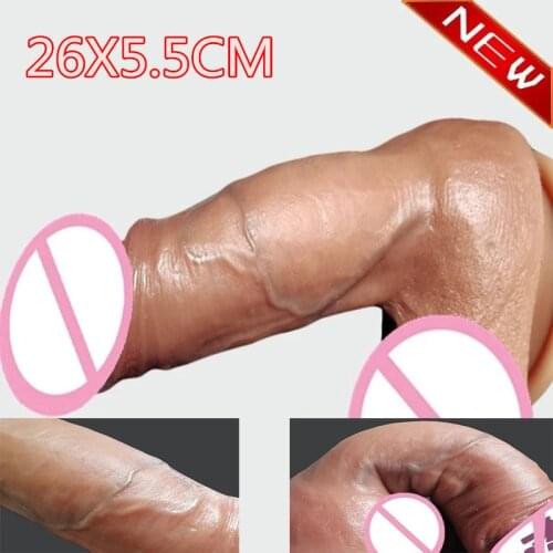 Dildo Realistic Soft Silicone Penis G Spot Stimulate Skin Feeling Big Dick Suction Cup Females Masturbation Sex Toys For Women