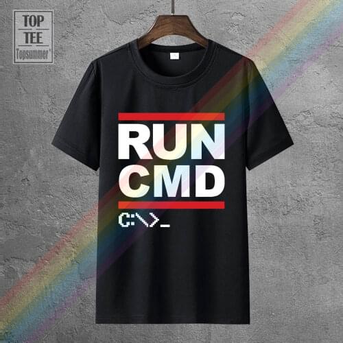 Runer Cmd Computer Programmer T Shirt 100% Premium Cotton Geek Nerd Funny Gift T Shirt Summer Style Men T Shirt Letter