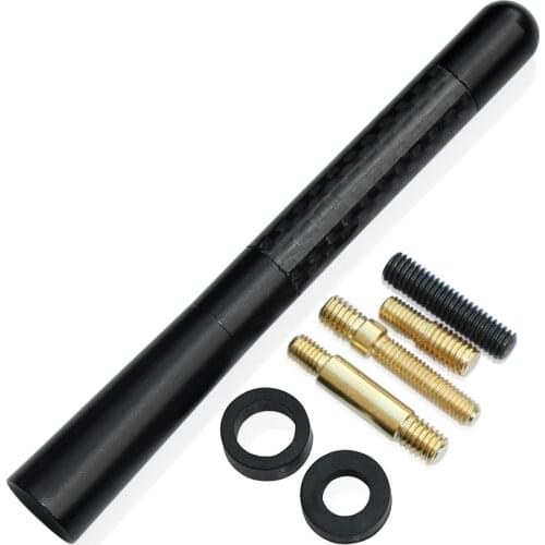 Carbon Fiber Short Car Aerial Antenna Fit For Ford Focus ST Fiesta ST Mondeo Wagon Fusion Grand C-MAX Energi Territory Flex