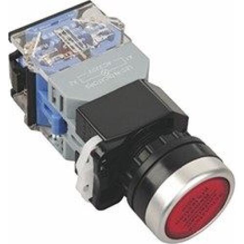 La38-11D Ac220v Led Indicator Lamp Dpst Momentary 22Mm Panel Cut Dia Push Button Switch 380V 10A