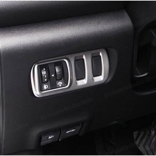 Lsrtw2017 Car Headlight Switch Control Cover Chrome Styling Trim for Renault Kadjar 2016 2017 2018 2019 Accessories Auto Parts