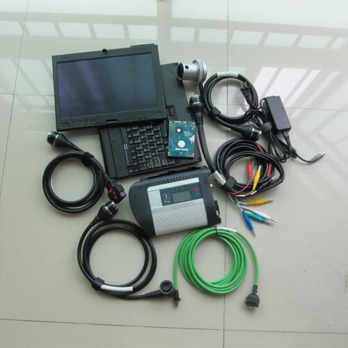 Mb star c4 2020 wifi support with software 320gb hdd with laptop x200t touch screen full set diagnosis for cars and trucks