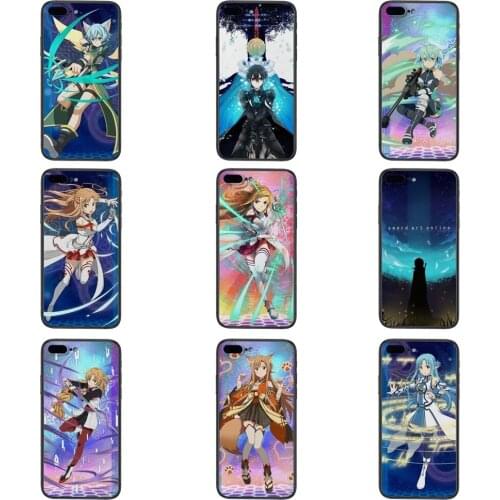 Smartphone Soft TPU Phone Skin Shell Sword Art Online Sao Anime For Huawei Honor 9X 9I 9A 8X 8S 20S 20i 20 Pro V40 10X Lite