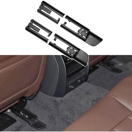 Black Car Seat Rail Trim Cover Sliding Track Bonnet for BMW 5 Series G38 7 Series G12 X5 X6 F15 F16 Car Accessories 52107408213
