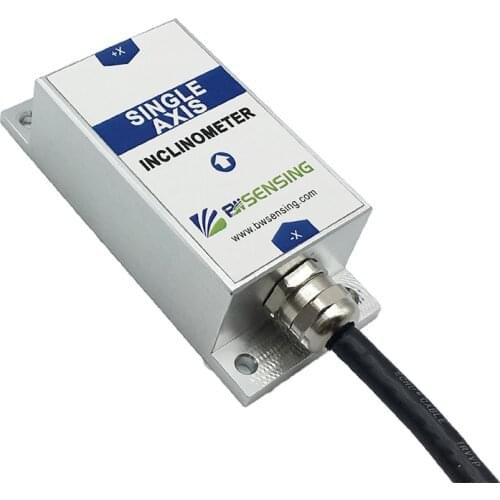 LIS334 Single Axis Inclinometer Tilt Angle Sensor Accuracy 0.1 Resolution 0.01 Degree RS232 / TTL Bi-directional Voltage Switch